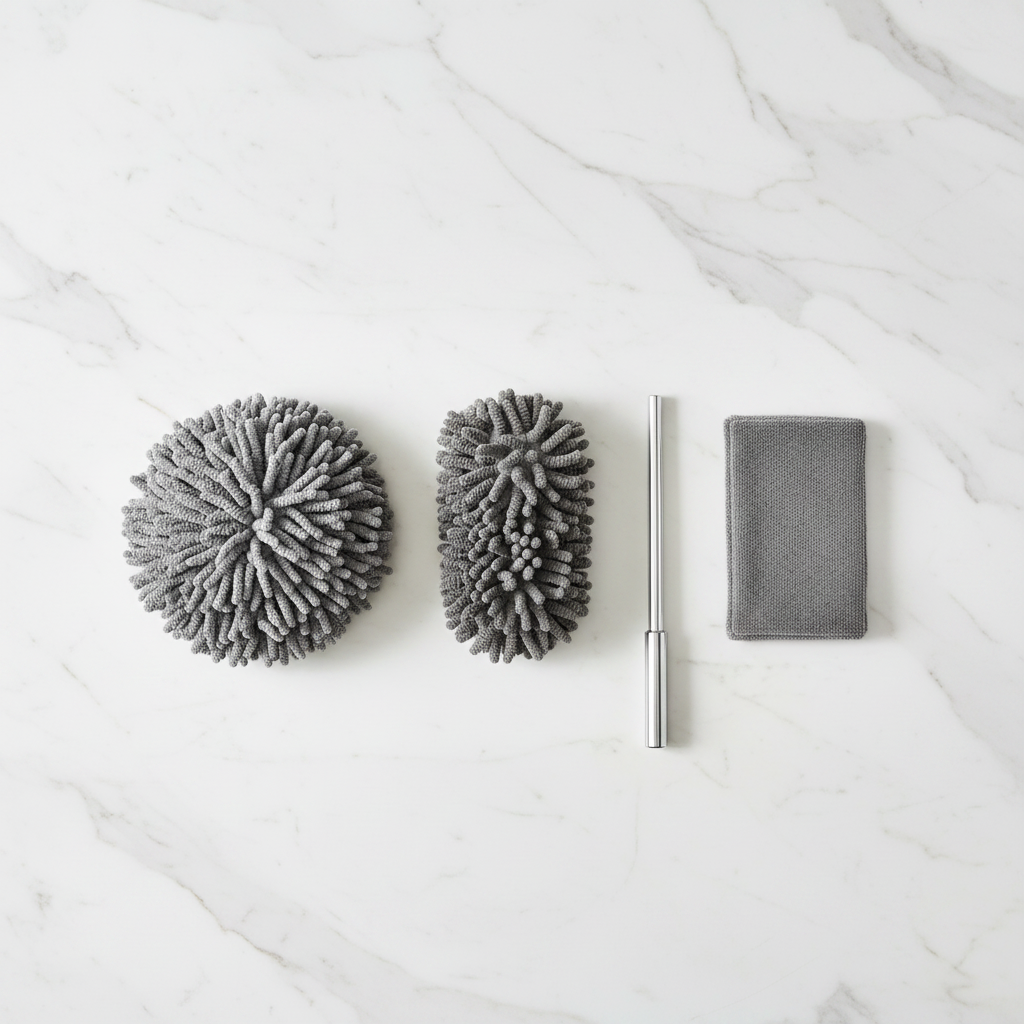 Wenzora DustMagnet™ - Flat Lay Başlıklar ve Sap